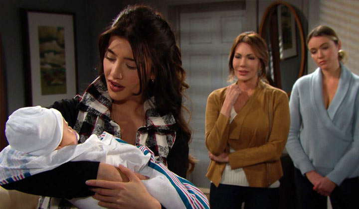 Steffy senses a connection to the baby